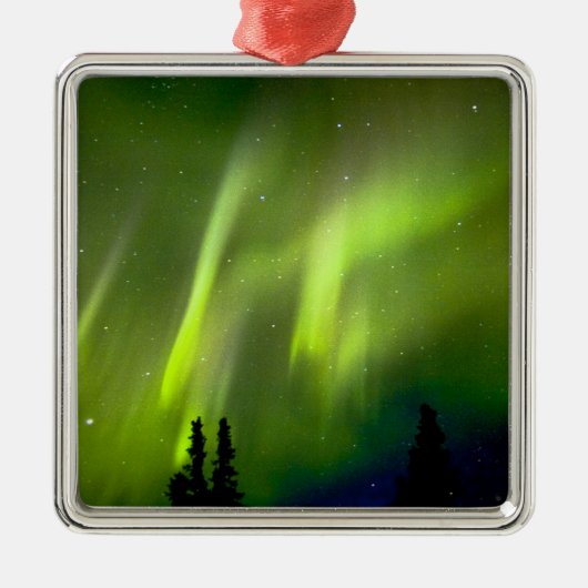 USA, Alaska, Chena Hot Springs. Aurora 3 Metalen Ornament (Voorkant)
