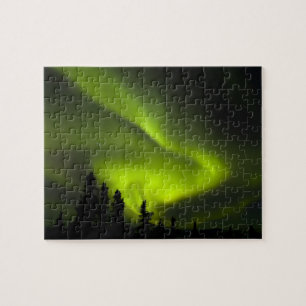 USA, Alaska, Chena Hot Springs. Aurora Borealis 2 Legpuzzel