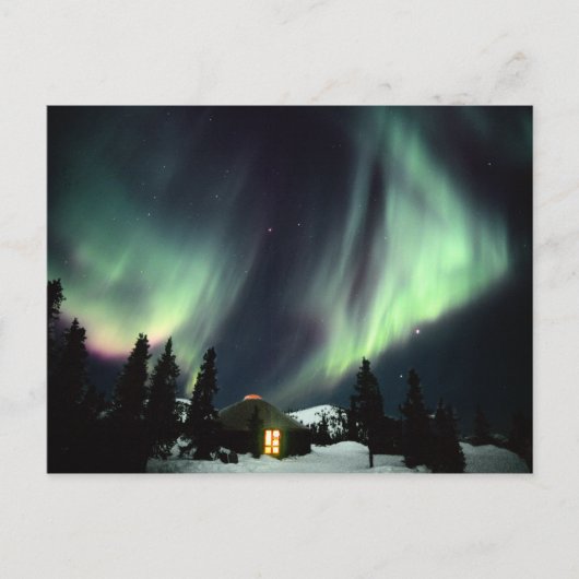 USA, Alaska, Chena Hot Springs. Aurora Briefkaart (Voorkant)