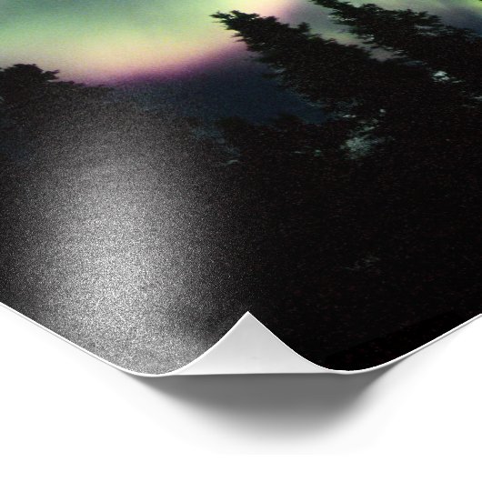 USA, Alaska, Chena Hot Springs. Aurora Foto Afdruk (Hoek)