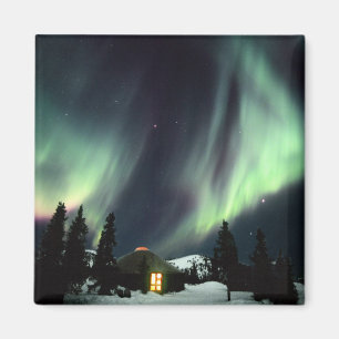 USA, Alaska, Chena Hot Springs. Aurora Magneet