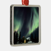 USA, Alaska, Chena Hot Springs. Aurora Metalen Ornament (Rechts)