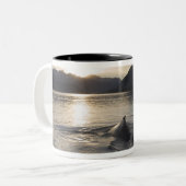 USA, Alaska, Glacier Bay National Park Tweekleurige Koffiemok (Voorkant links)