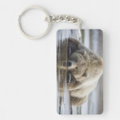 USA, Alaska, Katmai National Park, Brown Beer Sleutelhanger (Voorkant)