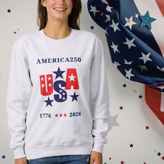 USA America250 Independence Day Trui