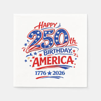 USA America 250th Anniversary Patriotic Servet