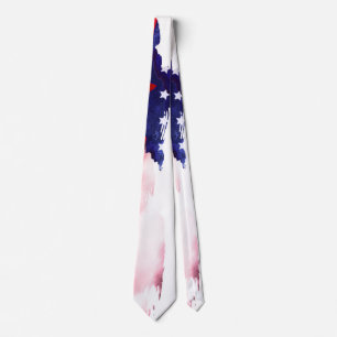 *~* USA America Flag Old Glory Patriotic Abstract Stropdas