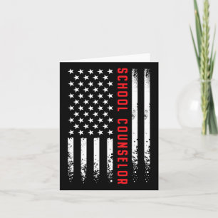 USA America Flag School Counselor Begeleiding 4e v Kaart