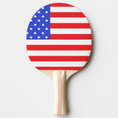USA America Red White en Blue Ping Pong Paddle Tafeltennisbatje (Voorkant)