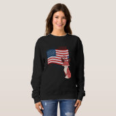 USA America Sweet land liberty animals Trui (Voorkant volledig)