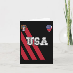 USA America Voetbal Jersey Rood Blauw Football Bal Kaart