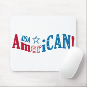 USA AmeriCAN! aangepaste mousepad Muismat (Met muis)