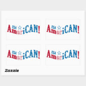 USA AmeriCAN! aangepaste stickers (Vel)