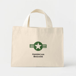USA American Badass Green Mini Tote Bag