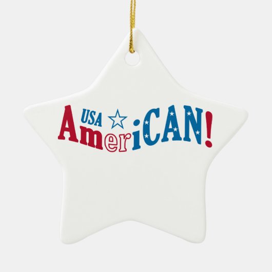 USA AmeriCAN! custom ornament (Voorkant)
