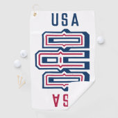 USA American DAD RED White Blue Formal Golfhanddoek (Insitu)