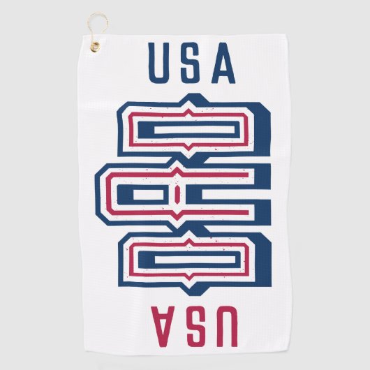 USA American DAD RED White Blue Formal Golfhanddoek (Voorkant)