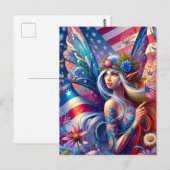 USA American Fairy Briefkaart (Voorkant / Achterkant)