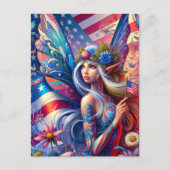 USA American Fairy Briefkaart (Voorkant)