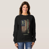 USA American Flag  Baseball Dad 1 Trui (Voorkant volledig)
