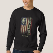 USA American Flag  Bowling Dad  1 Trui (Voorkant)