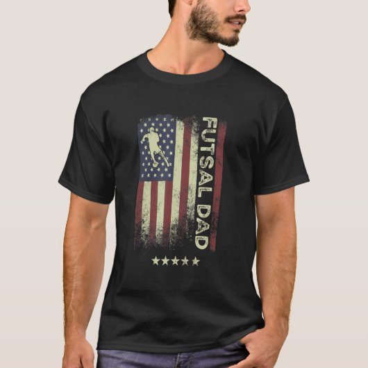 USA American Flag  Futsal Dad 1 T-shirt (Voorkant)