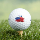 USA American Flag Golfballen (Insitu Shirt)
