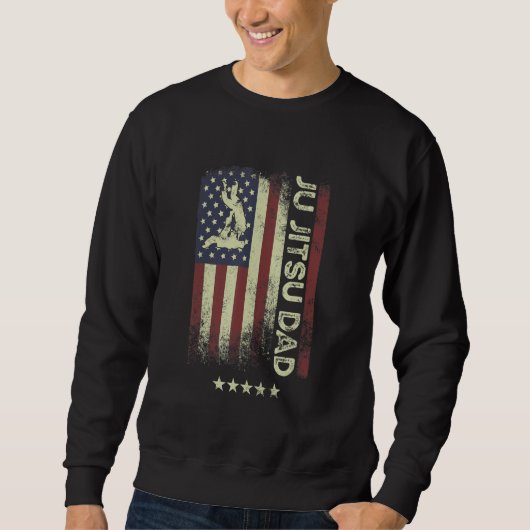 USA American Flag  Jiu Jitsu Dad 1 Trui (Voorkant)