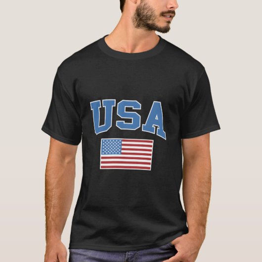Usa American Flag Patriotic T-shirt (Voorkant)