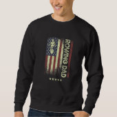 USA American Flag Rowing Dad 2 Trui (Voorkant)