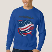 USA AMERICAN FLAG SWEATSHIRT (Voorkant)