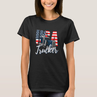 USA American trucker driver Big rigs T-shirt