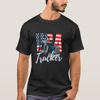 USA American trucker driver Big rigs T-shirt