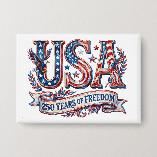 USA America's 250e verjaardag knop Button (Voorkant)