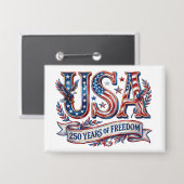 USA America's 250e verjaardag knop Button (Voorkant / Achterkant)