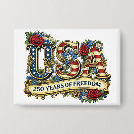 USA America's 250th Anniversary Button