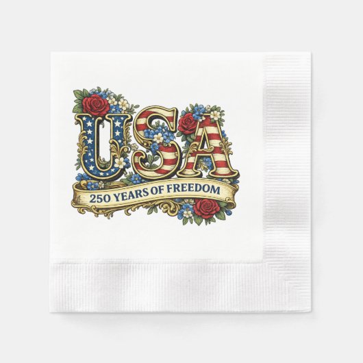 USA America's 250th Anniversary Servet (Voorkant)