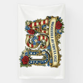 USA America's 250th Anniversary Spandoek (Verticaal)