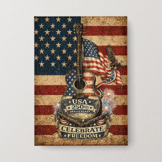 USA Amerika 250e verjaardag Vintage patriottisch Button