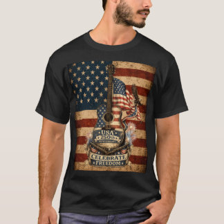USA Amerika 250ste Verjaardag Vintage Patriottisch T-shirt