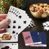 USA Amerika Patriottische familienaam Speelkaarten (Insitu)