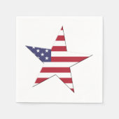 USA Amerikaanse ster met sterren en strepen patrio Servet (Voorkant)