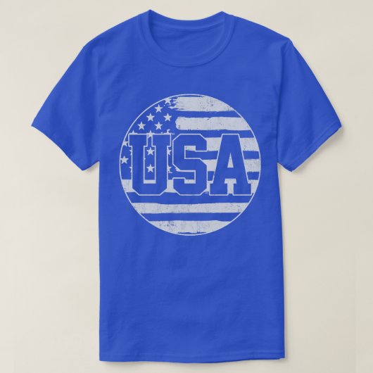 USA Amerikaanse vlag 4th van juli T-shirt (Design voorkant)
