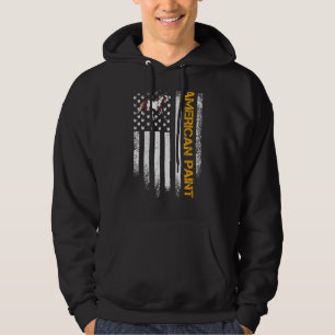 USA Amerikaanse vlag Amerikaanse verf Paardenplez Hoodie