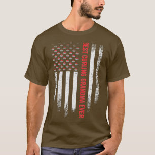 USA Amerikaanse vlag Beste Curling Oma T-shirt