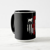 USA Amerikaanse vlag Beste Engelse Bulldog Mok (Voorkant links)