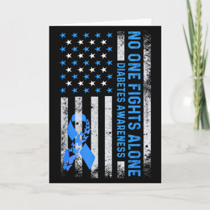 Usa Amerikaanse Vlag Geen Strijd Alleen Diabetes B Kaart