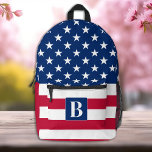 USA Amerikaanse vlag gepersonaliseerde sterren & s Bedrukte Rugzak<br><div class="desc">Introductie van de perfecte rugzak voor elke patriottische Amerikaan, de American Flag Backpack! De rugzak is voorzien van de iconische rode, witte en blauwe Stars and Stripes, waardoor het de perfecte accessoire is voor elk Amerikaans thema-evenement. Of u nu een veteraan, een lid van een legerfamilie of gewoon een liefhebber...</div>