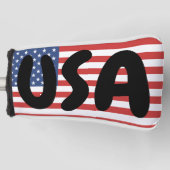 USA AMERIKAANSE VLAG GOLF HOOFD HOESJE GOLFHEADCOVER (Voorkant)