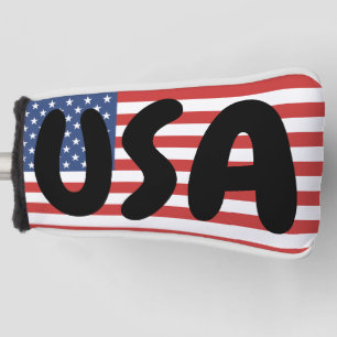 USA AMERIKAANSE VLAG GOLF HOOFD HOESJE GOLFHEADCOVER